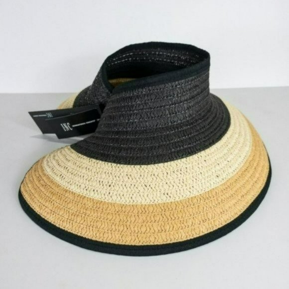 INC International Concepts Ombre-Stripe Roll-up Visor - Picture 2 of 3